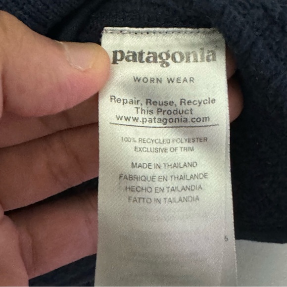 Patagonia Better Sweater Navy Rib-Knit Quarter-Zip Pullover XL - Men's - Picture 12 of 16